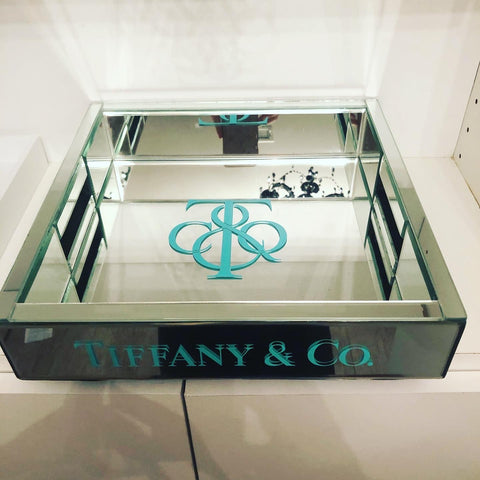 T&co mirrored tray